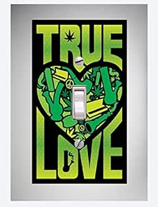 True Love 420 Weed Standard Lightswitch Cover- Stoner room ...