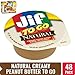 Jif To Go Natural Creamy Peanut Butter, 1.5 oz., 6-12oz 8 pack (48 Total Cups) - Convenient On the Go Pack, 7g (7% DV) of Protein per Serving, Smooth, Creamy Texture - No Stir Natural Peanut Butter