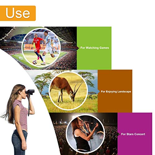 Pansonite 20x50 Powerful High Definition Binoculars with Durable Portable and Fully Coated Lens for Birding Watching, Camping, Hunting, Concert, Sports, Sightseeing and More - Thumbnail 3