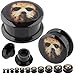00 gauges 00g Organic stone ear flesh tunnel plugs Nightmare Christmas stretcher taper MoDTanOiz 00g 10mm