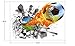 Mr.S Shop 3D Foodball Wall Stickers PVC Soccer Stickers Home Decor Removable Kids Room Decals