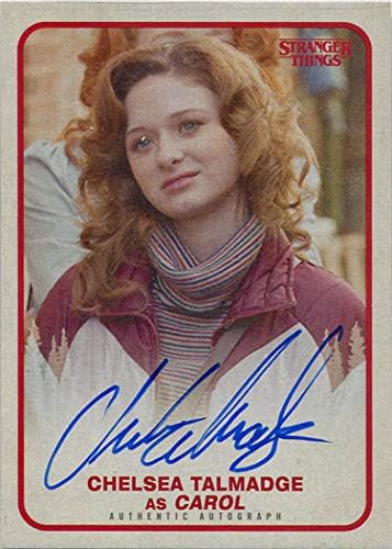 Stranger Things Season 1 Autograph Card A Ca Chelsea Talmadge As Carol At Amazon S Entertainment Collectibles Store