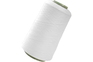 150D Polyester Sewing Thread Overlocking Thread Cord White Sturdy Machine for Quilting and Crafting Projects