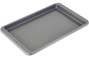 KitchenAid - Non Stick Baking Sheet, Aluminized Steel for Even Heat, Ideal for Cookies, Roasting (10" x 15", Contour Silver)