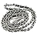 Patty Both Patty Both Metal + Leather Purse Shoulder Bag Chain Strap Handle Handbag Bag Chain Replacement 120cm (Silver+Black)