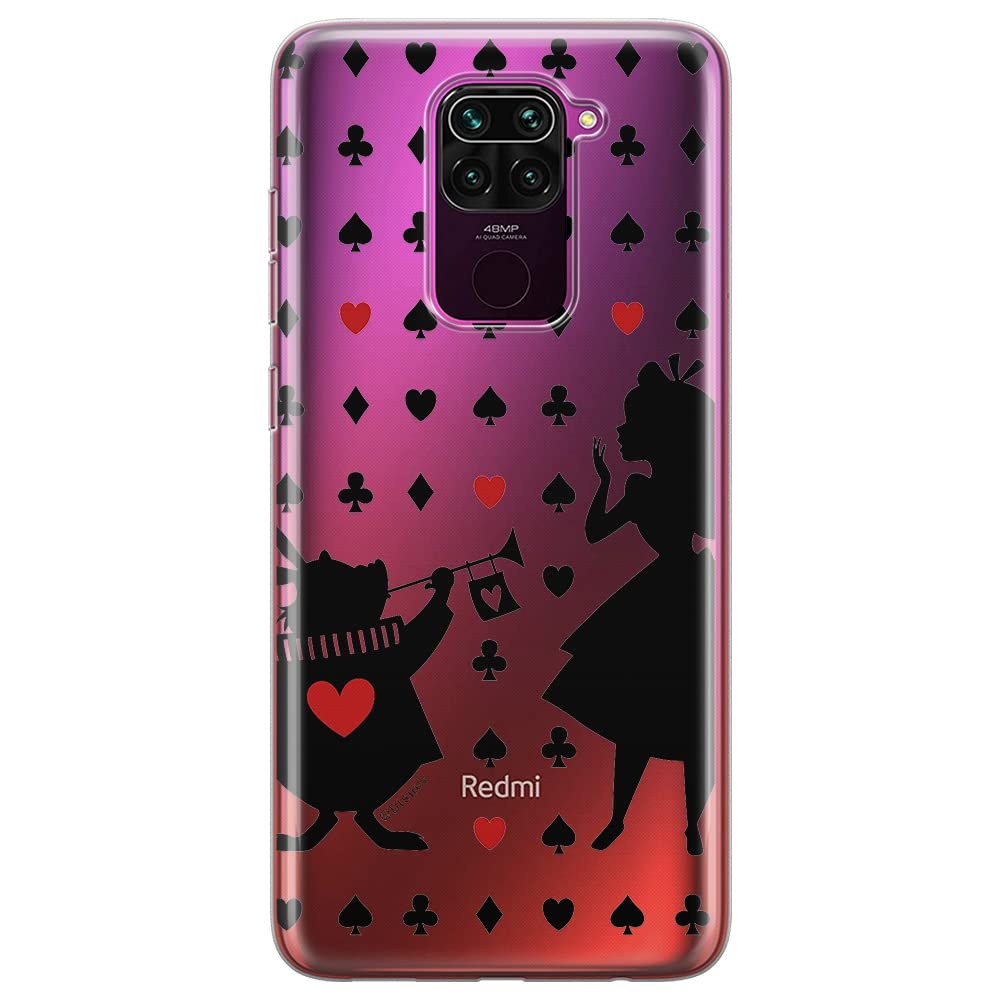 ERT GROUP mobile phone case for Xiaomi REDMI NOTE 9 original and officially Licensed Disney pattern Alice & Friends 001 optimally adapted to the shape of the mobile phone, partially transparent