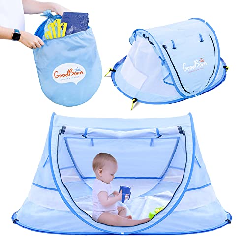 GoodBorn Baby Beach Tent, UV50+ EzyFold Popup Tent. Cabana Baby Tent