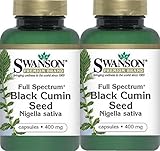 Swanson Premium Full Sprectrum Black Cumin Seed 400mg -- 2 Bottles each of 60 Capsules