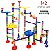Marble Run Game Translucent Marble Maze STEM Educational Marble Race Track Building Construction Toys, Perfect for Boys and Girls Age 3 4 5 6 + Year Old – 102 Marbulous PCS + 40 Glass Marbles