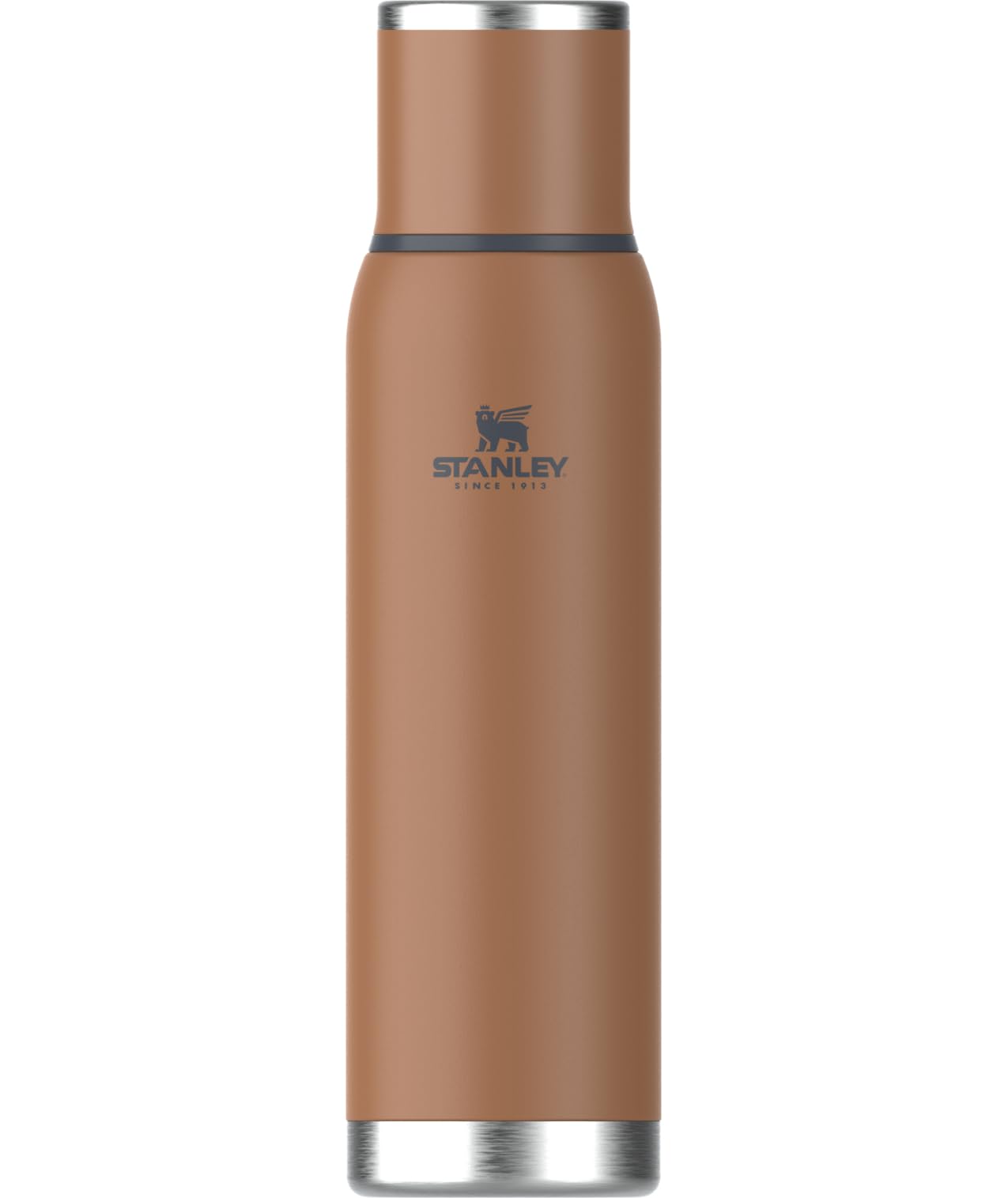 Photo 1 of Stanley Adventure-To-Go Vacuum Bottle 1.4 qt | Wide Mouth with Leakproof Cup Lid | Keep Drinks Hot or Cold | Packable for Travel | Insulated Stainless Steel Thermal Bottle | BPA-Free | Toast