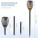 Poweradd Solar Light Outdoor, IP67 Waterproof Flickering Flames Dancing Solar Torch Lights Dust to Dawn Auto On/Off Solar Security Spotlight for Garden, Patio, Yard, Driveway - 2 Pack