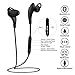 BFOX Bluetooth Headphones With Super Batteries Playing Time Last Over 9 Hours HD Stereo Bluetooth Earbuds Wireless Sport Headphones With Mic Bluetooth V4.1 Wireless Headset For Gym Running(Black)