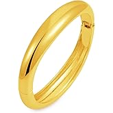 Fashion this season F&S Trendy Elegant Gold Bangles and Bracelets for Women, 2026 New Chunky Thick Wide Wrist Cuff, Textured Stackable Non-Tarnishing Bangle, Trendy Statement Cuff Bracelet Stack Fashion Jewelry Valentine's Day Gifts