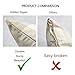 4TH Emotion Farmhouse Decoration Beige White Checkers Plaids Linen Christmas Throw Pillow Case Decorative Cushion Cover Pillowcase Cushion Case for Sofa 18 x 18 Inch