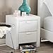 Baxton Studio Frey Upholstered Modern Nightstand, 21.5