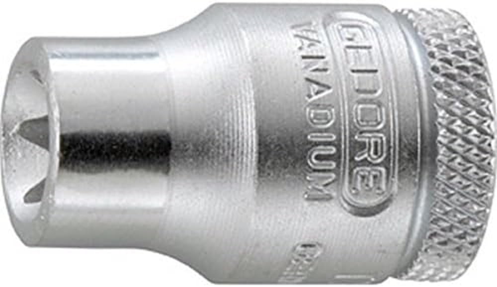 Gedore TX30E7 3/8-Inch 7 x 28 mm E Socket - Silver