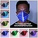 1clienic Light Up Rave Mask 7 Color Flashing LED Dust Mask Rechargeable Luminous Fiber Optic Glowing Party Mask for Christmas Halloween EDC EDM Men Women