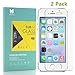 MouKou iPhone SE 5S 5 5C Glass Screen Protector 2 Pack Tempered Glass Screen Protectors for iPhone SE 5S 5 5C