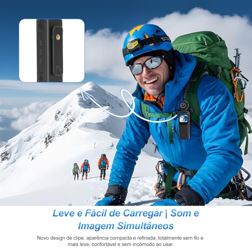 Mini Câmera Portátil, Câmera de Ação HD 1080P de Bolso 180 ° Câmera Esportiva Wifi Rotativa para Esportes Ao Ar Livre, Ciclismo