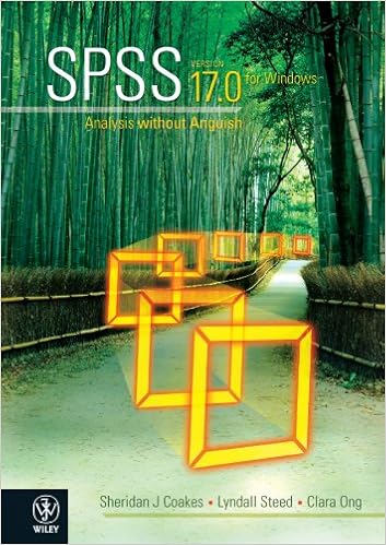 Spss Analysis Without Anguish Using Spss Version 17 0 For Windows Coakes Sheridan J 9781742165462 Amazon Com Books