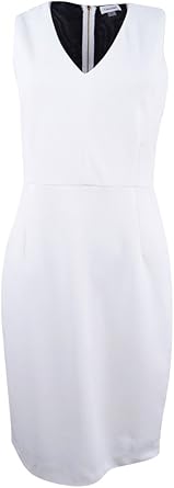 calvin klein v neck sheath dress