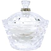 Tryst Footed Powder Jar with Dusting Silk