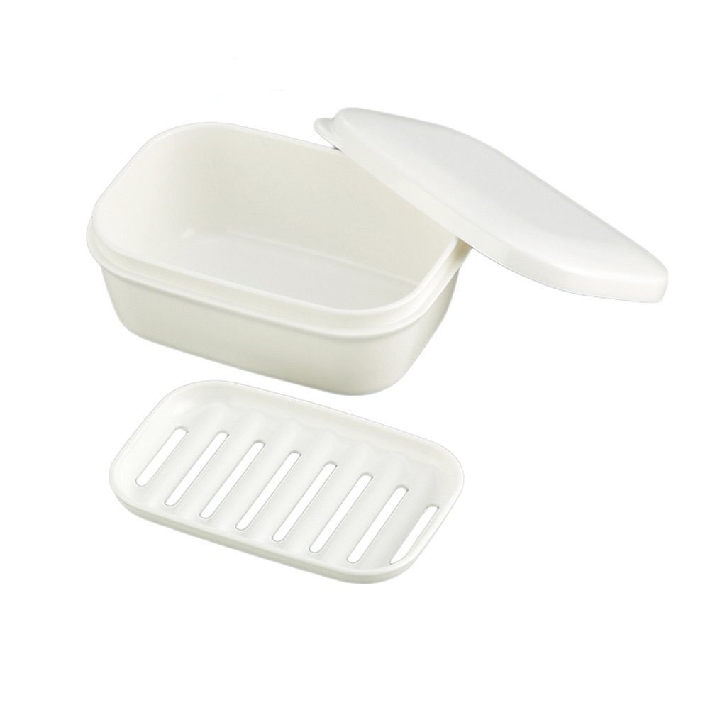 Soap Box - LTCT White Color Rectangle Soap Case