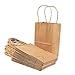 Juvale Brown Paper Gift Bags with Handles - 24-Pack - 5.3 x 3 x 8.5 in - Reusable Grocery & Retail Shopping Totes - Party Favor & Goodie Bags