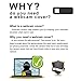 Webcam Cover Slider, Laptop Camera Cover 0.02in Ultra-Thin fits Echo Spot Smartphones Tablets Macbooks Computers Desktops with Strong Adhensive, Protecting Privacy and Securtiy