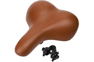 Bigsized Comfort Bike Seat - Most Comfortable Replacement Bicycle Saddle - Universal Fit for Exercise Bike and Outdoor Bikes 