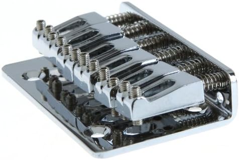 SysPod(TM) 65mm Chrome 6 Strings Saddle Hardtail Bridge Top Load 65mm Chrome Guitar Bridge Guitar Parts