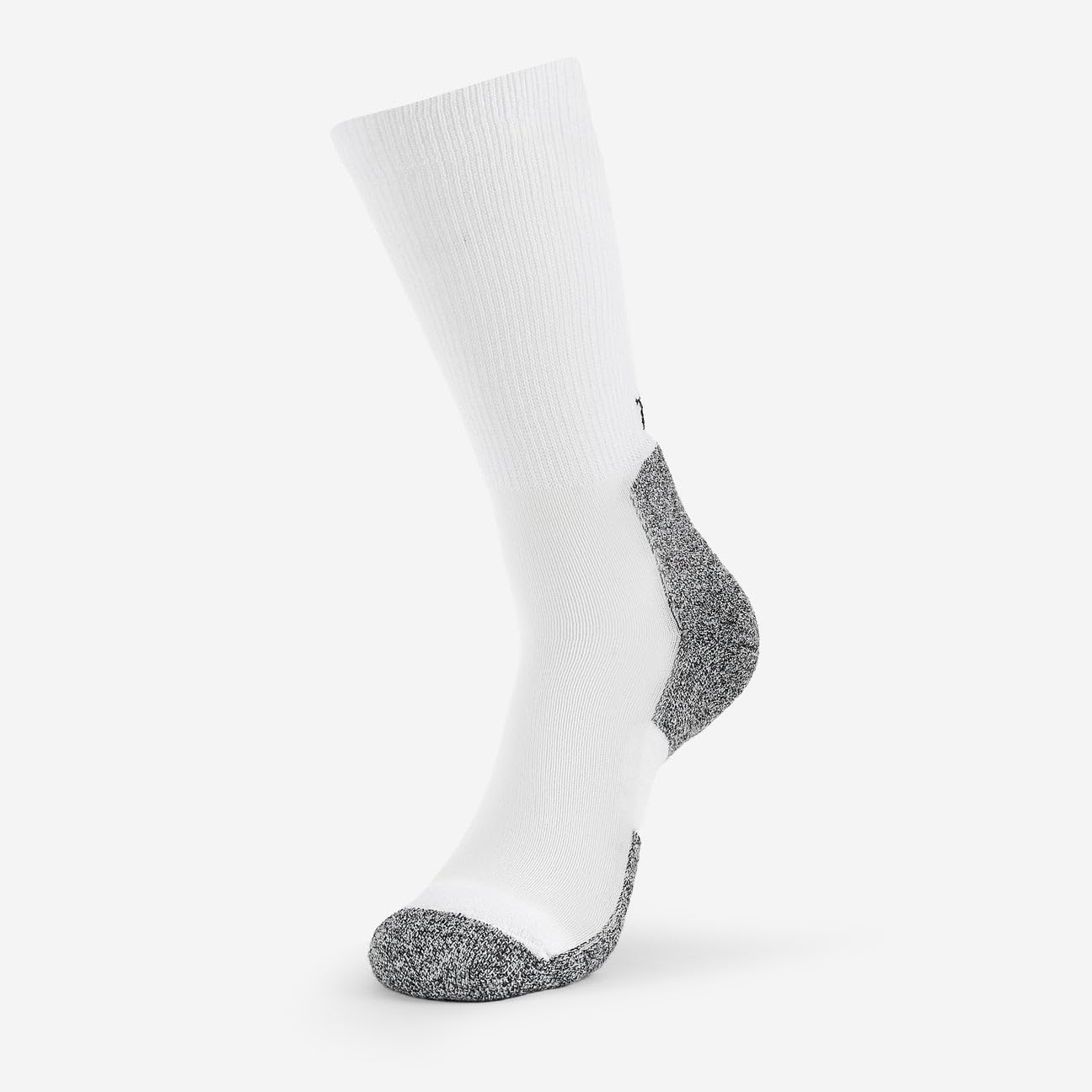 Thorlos Men's Lite Padded Running Crew Socks - White, Medium