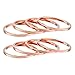 Women's Plain Band Knuckle Stacking Midi Rings, Set of 8 - Rose Gold Plated Stainless Steel - by Silver Phantom Jewelry