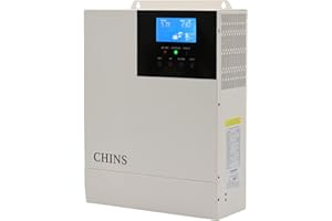 CHINS 48V 5000W Inverter, Including Solar Controller, Pure Sine Maximum Off-Grid Smart Integrated Machine, Suitable for 48V Lead-Acid/Lithium Battery