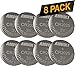 8 Pack AmVolt CR2025 Battery 3 Volt Lithium Battery Coin Button Cell 2020 Expiry Date