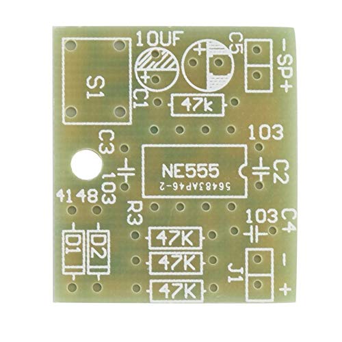 DIY NE555 Oscillator Buzzer Electronic Tone Generator LED Kit 8R 0.25W Speaker Environmentally Friendly Materials - Thumbnail 2