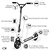 Osprey Dirt Scooter | for Adults and Beginners Bicycle with Chunky Road Tyre Off Road All Terrain Pneumatic Trail Tires and Aluminium Deck, Multiple Colours