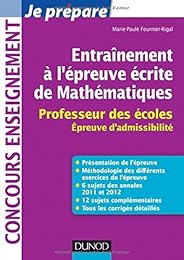 Entraînement à l'épreuve écrite de mathématiques