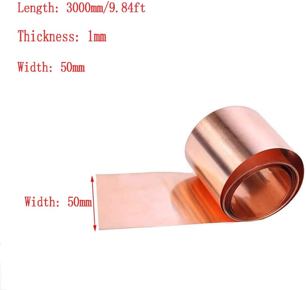Levittownnow Com Business Industry Science Copper Sheets Asitlf 99 9 Pure Copper Cu Metal Sheet Foil 3m 9 84ft Roll Panel Workable Diy Copper Crafts Plate Thickness 1mm Width 50mm