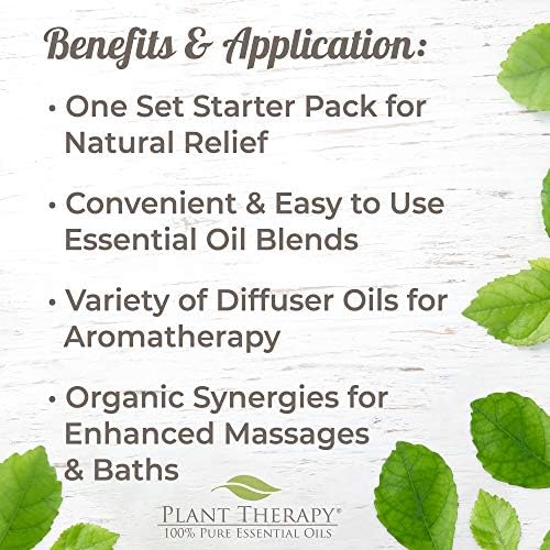 Plant Therapy Top 6 Synergies Set Essential Oil Blends for Sleep