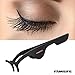 FAMILIFE False Eyelashes Extensions Applicator Stainless Steel Eyelash Tweezers for Eyelashes Application and Removal,Black
