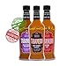 Tabañero Fiesta 3-Flavor Hot Sauce Variety Pack, 8oz. Bottles (Tri-Pack)