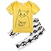 Baby Boys Letters Monster Short Sleeve T-shirt and Graphics Pants Outfit