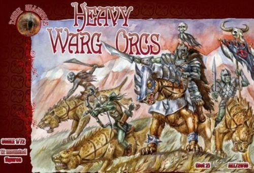 PLASTIC MODEL KIT HEAVY WARG ORCS 1/72 ALLIANCE 72010