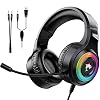 Gaming Headset Xbox One Headset with Stereo Surround Sound,PS4 Gaming Headset with Mic & LED Light Noise Cancelling Over…