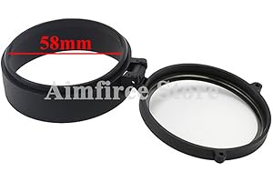 Aimfiree Rifle Scope Quick Flip Spring Up Open Lens Cover Transparent Eye Protect Objective Cap