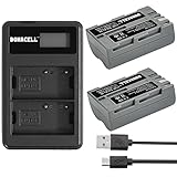 Bonacell EN-EL3E Battery(2 Pack) 2000mAh and LCD