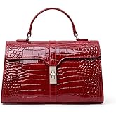 AIDRANI Genuine leather crocodile-patterned women's handbag with removable fine shoulder strap evening bag cashmere wallet