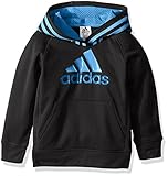 adidas Toddler Boys' Athletic Pullover Hoodie, Caviar Black, 3T