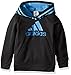 adidas Little Boys' Athletic Pullover Hoodie, Caviar Black, 6